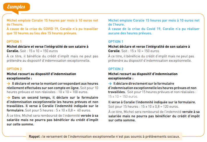 indemnisation exceptionnelle covid-19